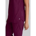 One Flux Scrub Top Wine L