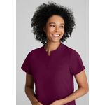 One Flux Scrub Top Wine L