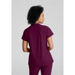 One Flux Scrub Top Wine L