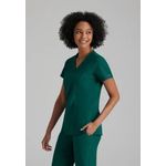 One Racer Scrub Top Hunt Grn Xs