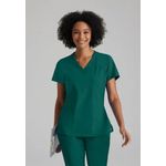 One Racer Scrub Top Hunt Grn S