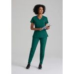 One Racer Scrub Top Hunt Grn S
