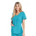 Breeze Womens Scrub Top Tur 2Xs