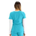 Breeze Womens Scrub Top Tur 3Xl