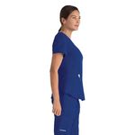 Breeze Womens Scrub Top Gal Blue 4Xl