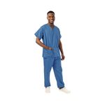 Unisex Scrub V-Neck Top Hosp Blu 2Xl