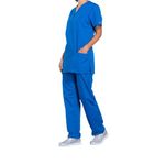Prof V-Neck Scrub Top Ro Blue M