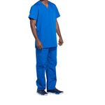 Prof V-Neck Scrub Top Ro Blue M