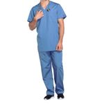 Prof V-Neck Scrub Top Ceil Blue 2Xl