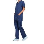 Prof V-Neck Scrub Top Navy S