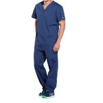 Prof V-Neck Scrub Top Navy S
