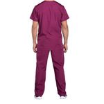 Prof V-Neck Scrub Top Wine M