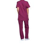 Prof V-Neck Scrub Top Wine 2Xl