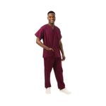 Unisex Lwt Scrub Top Maroon L