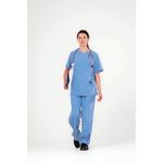 Eco Stretch Scrub Top Ceil Blue Xl