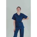 Eco Stretch Scrub Top Navy S