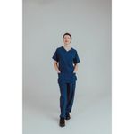 Eco Stretch Scrub Top Navy Xs