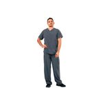 Eco Stretch Scrub Top Pewter Xxs