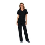 Revolution Mock Wrap Top Black Xs