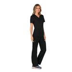 Revolution Mock Wrap Top Black Xs