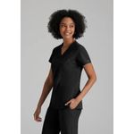 One Racer Scrub Top Black Xl