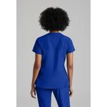 One Racer Scrub Top Cobalt Xs