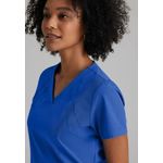 One Racer Scrub Top Cobalt Xl