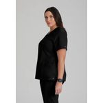 One Pulse Scrub Top Black Xs