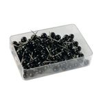 Map Pins Black 4.5Mm Spherical Pk100