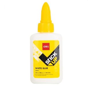 Deli White Pva Glue Washable 40Ml Pk12