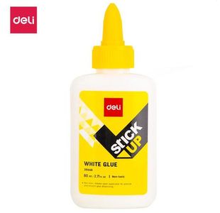 Deli White Pva Glue Washable 80Ml Pk12