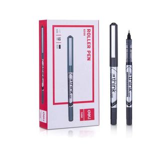 Deli Think Rollerball Pen 0.5Mm Blk Bx12