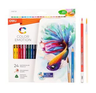 Color Emotion Water Col Pencil Pk24