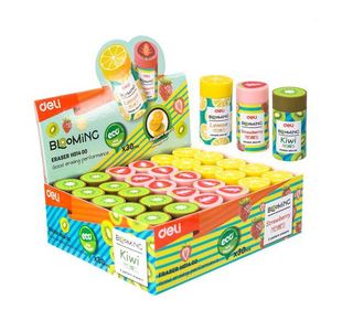 Blooming Pvc Eraser Ast Cols Bx30