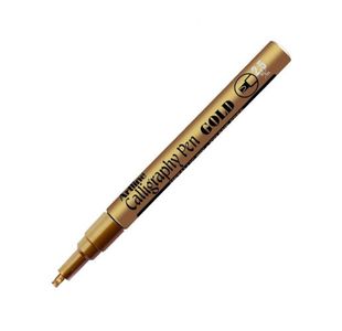 Metallic Calligraphy Pen 25Mm Gold Bx12