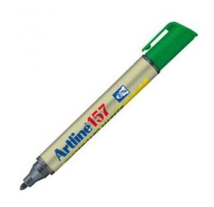 Artline 157 Dry Wipe Mkr Bullet Grn Bx12