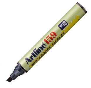 Artline 159 Dry Wipe Mkr Chisel Blk Bx12