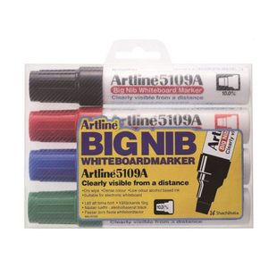 Artline Big Nib Whiteboard Marker Ast Pk