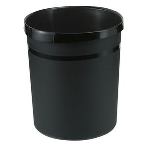 Han Wastepaper Bin Grip 18L Black
