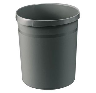 Han Wastepaper Bin Grip 18L Dk Grey