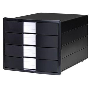 Han Inpuls 4 Drawer Set, Eco Black
