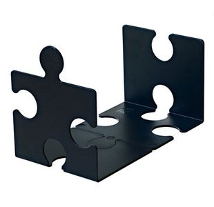 Han Puzzle Bookend Black Set Of 2