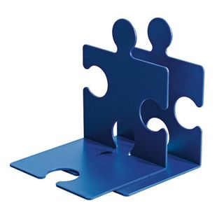 Han Puzzle Bookend Blue Set Of 2