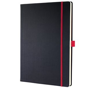 Conceptum Notebook A4 Lined Blk/Red