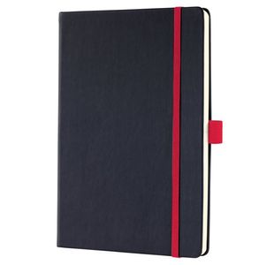 Conceptum Notebook A5 Lined Blk/Red