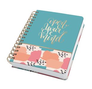 Jolie Spiral Notebook Brush Marks A5