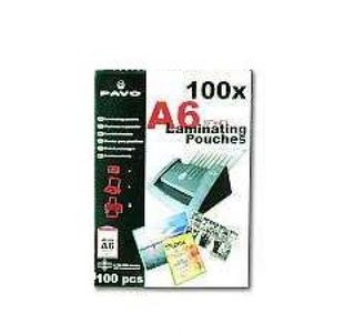 Pavo Laminating Pouches, A6 250 Micron