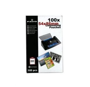 Pavo Lamg Id Pouches 54X86Mm 250 Mic