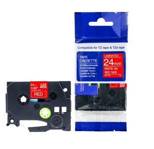 Compatible Aze 455 Tape 24Mm Red/White