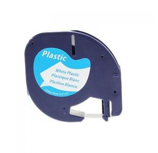 Letratag Cmpa Tape 12Mm Bk/Wh Plastic